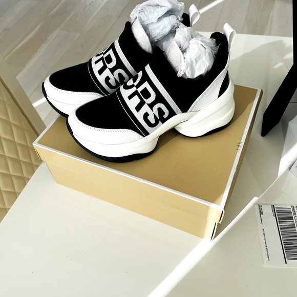 MICHAEL KORS Olympia KORS Nylon Blend Slip-On Trainer - Picture 7 of 13